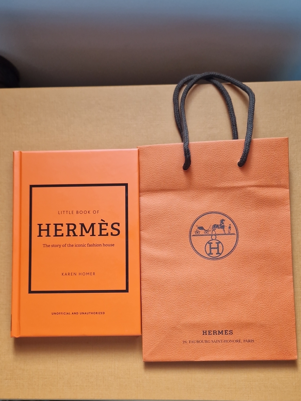 Orange Hardcover Book - Little Book of Hermès